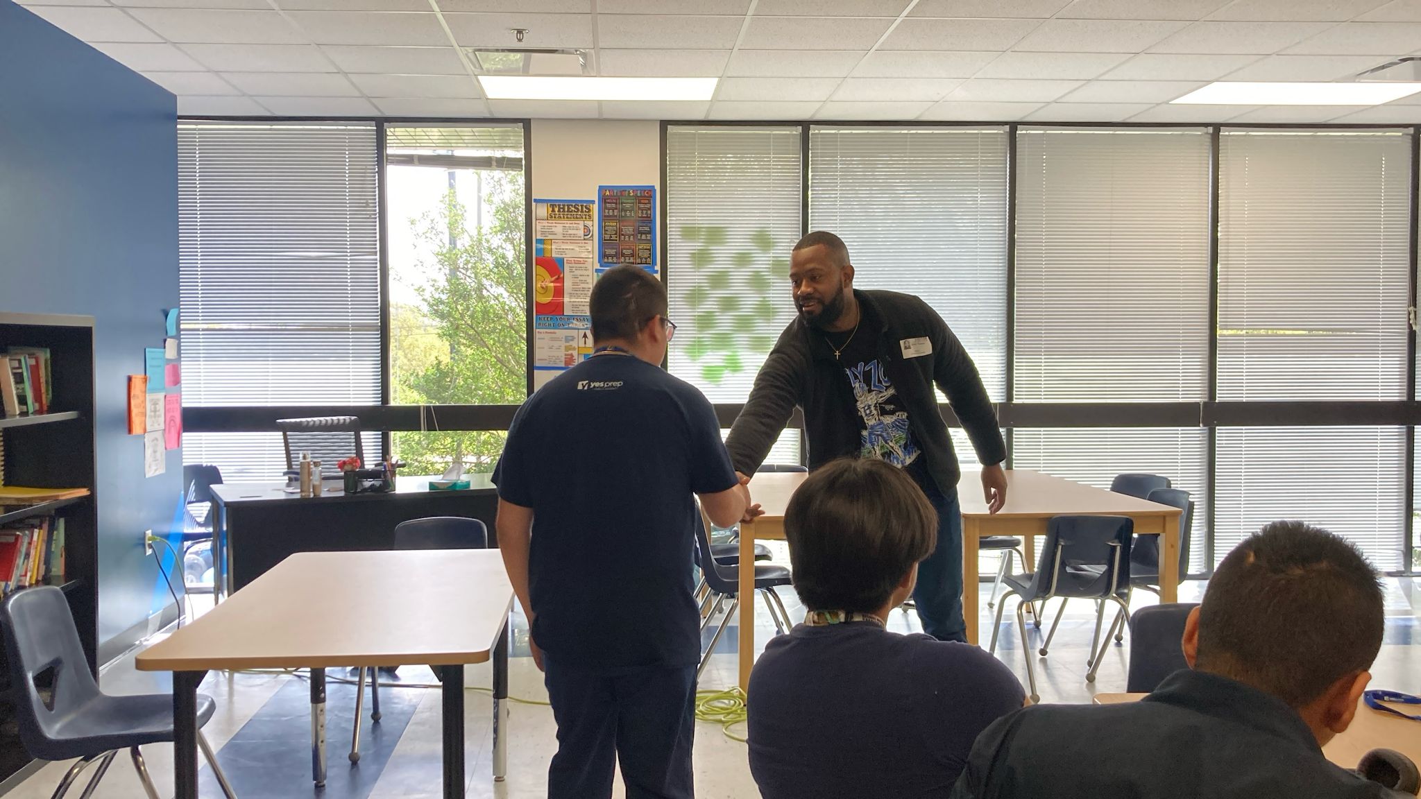 Pre-ETS workplace readiness training showing students developing professional skills